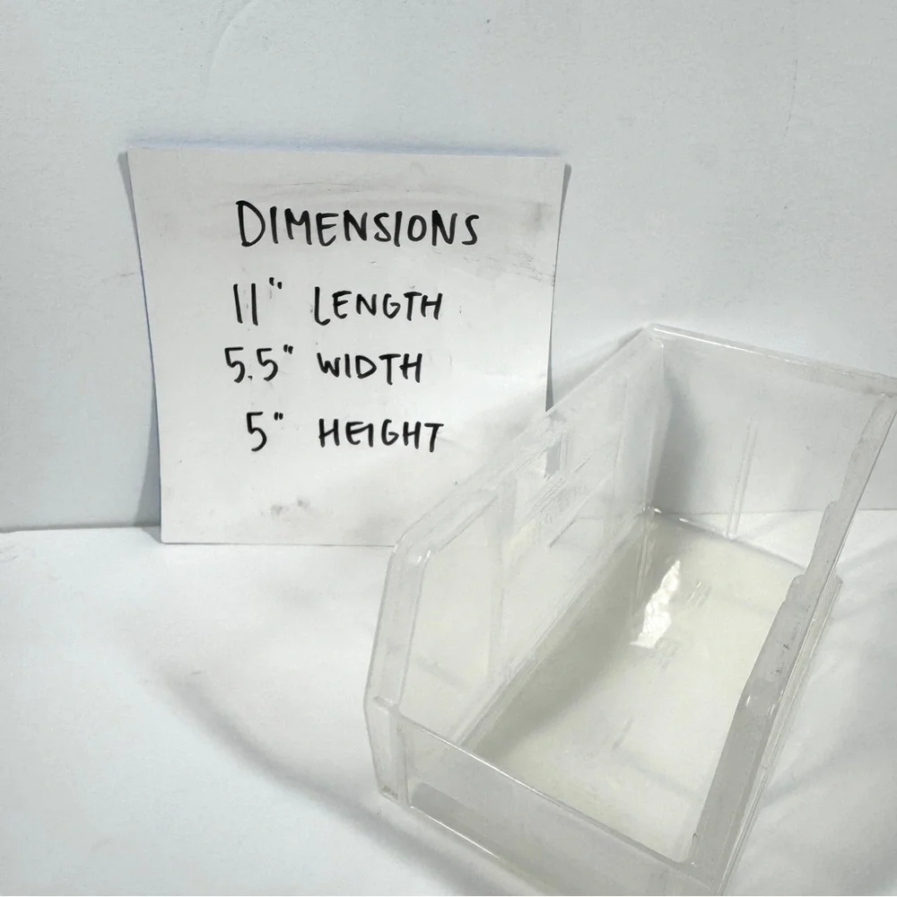 Akro Bins Clear Storage Bin from Container Store